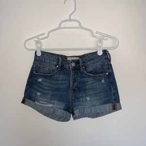 PacSun Medium Wash Girlfriend Denim Shorts